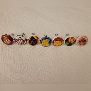 Vintage Mary Engelbreit set of 7 ceramic pull nobs handles drawer pulls